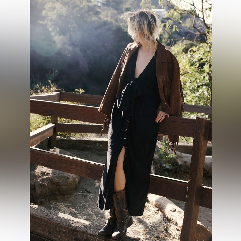 Free People Vintage Summer MIDI Dress size m